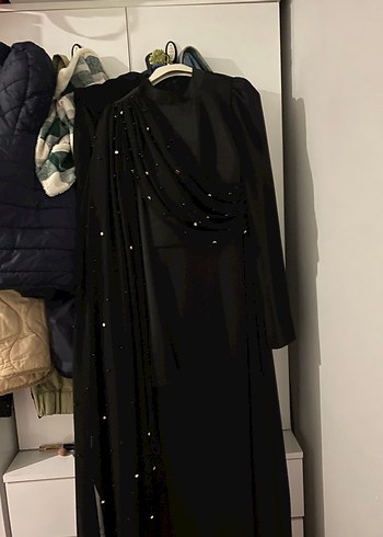 Siyah tesettür abiye - Görsel 3