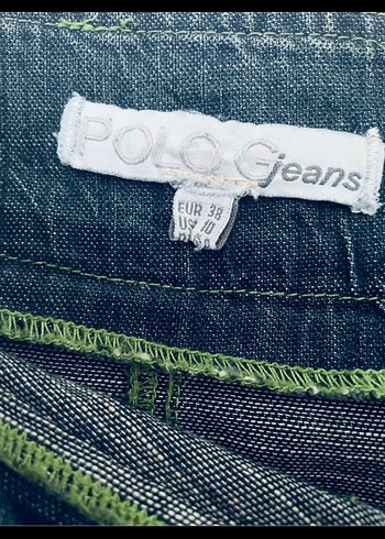 38 Beden Fermuarlı Mavi Denim Midi Etek