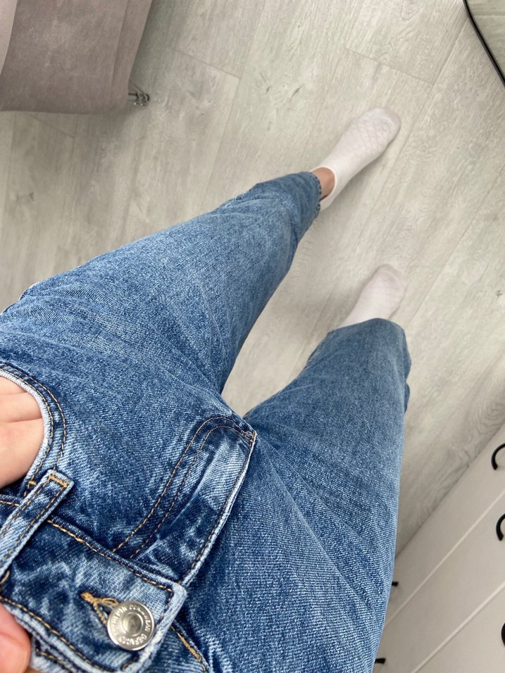 Lacivert Kadın Jean Pantolon - Görsel 5