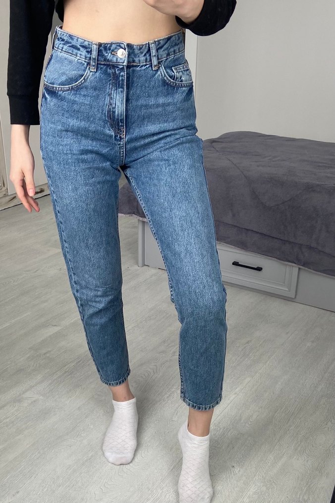 Lacivert Kadın Jean Pantolon - Görsel 2