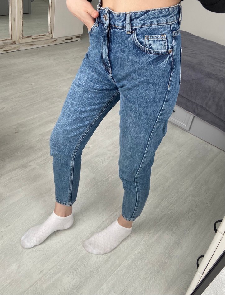 Lacivert Kadın Jean Pantolon - Görsel 3