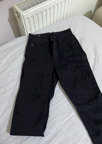 Siyah Kadın Denim Pantolon