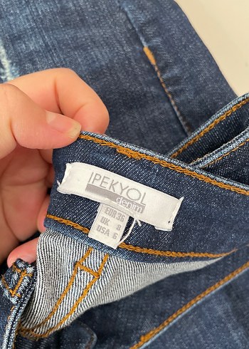 Kadın Lacivert skinny Kot Pantolon - Görsel 3
