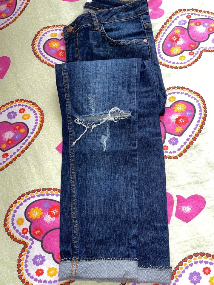 Kadın Lacivert skinny Kot Pantolon - Görsel 4
