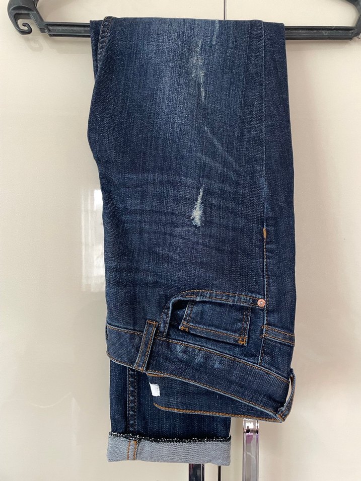 Kadın Lacivert skinny Kot Pantolon - Görsel 2