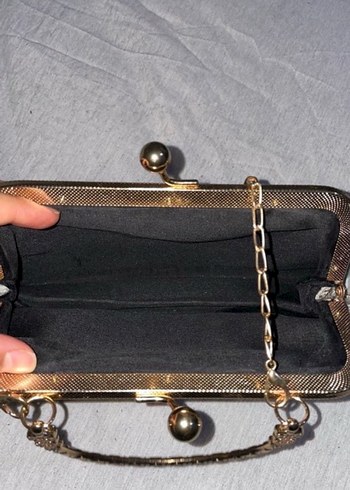 Mavi Çiçekli Kadın El Çantası - Görsel 4