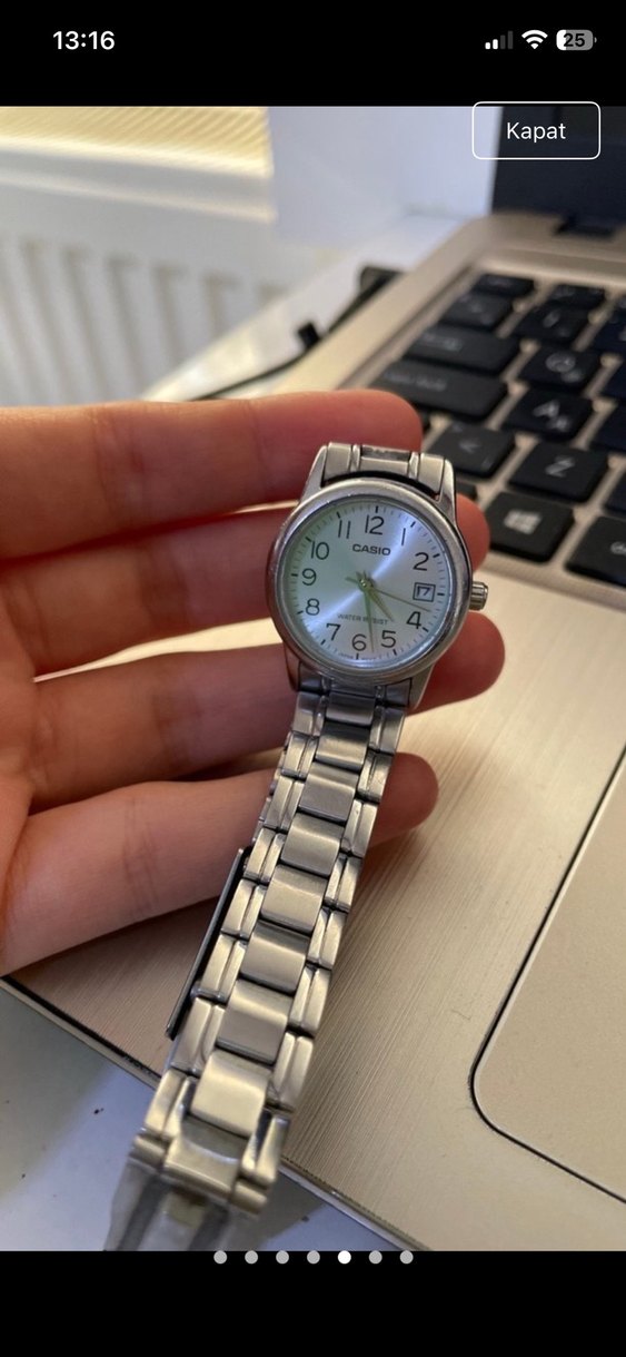 Gri Kadranlı Kadın Saati Casio - Görsel 3