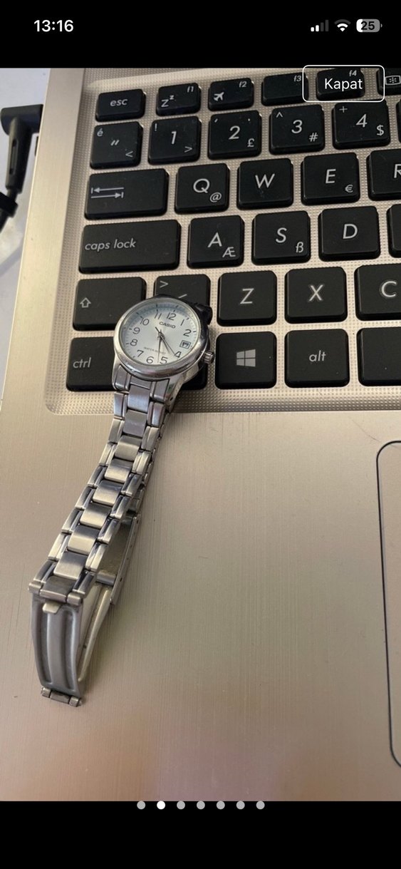 Gri Kadranlı Kadın Saati Casio - Görsel 5