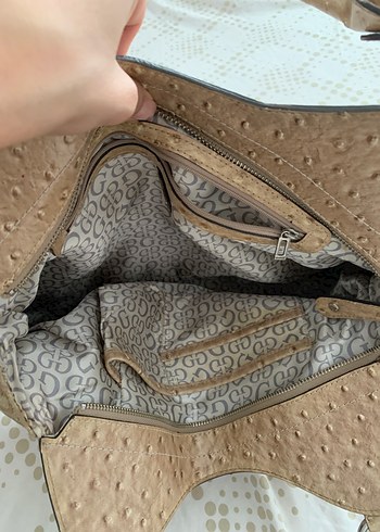 Beden camel Renk Guess orijinal vintage çanta