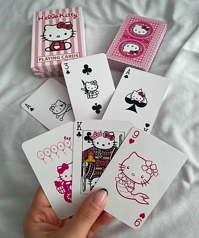  Hello Kitty İskambil Poker Kartı
