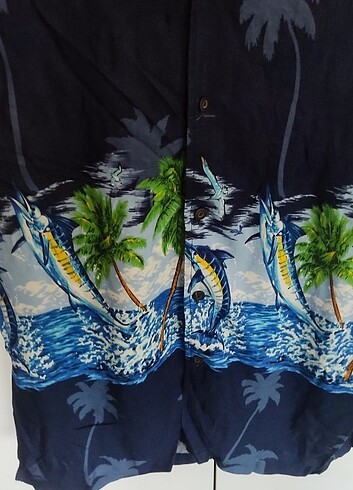 l/xl Beden Vintage 90s Hawaii gömlek L beden 