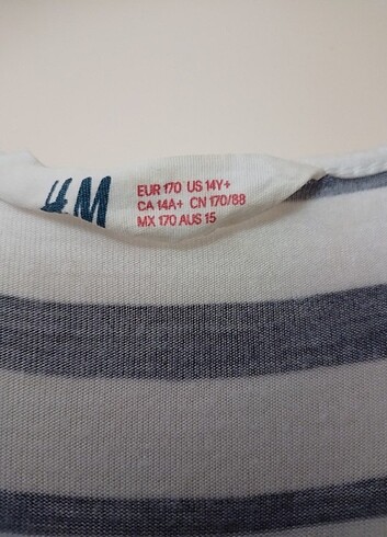 xs Beden H&M 14Y+ elbise 