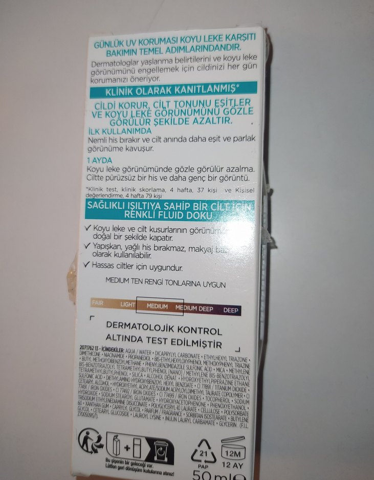 L'Oréal Bright Reveal Renkli Güneş Kremi SPF 50 - Görsel 5