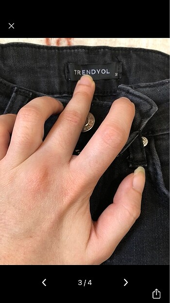 32 Beden siyah Renk Jean pantolon