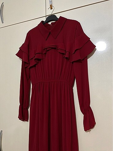 Bordo elbise
