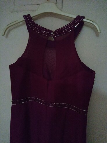40 Beden bordo Renk Abiye elbise