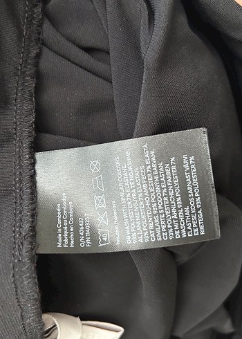 Drapeli Siyah Uzun Hamile Eteği - Görsel 5