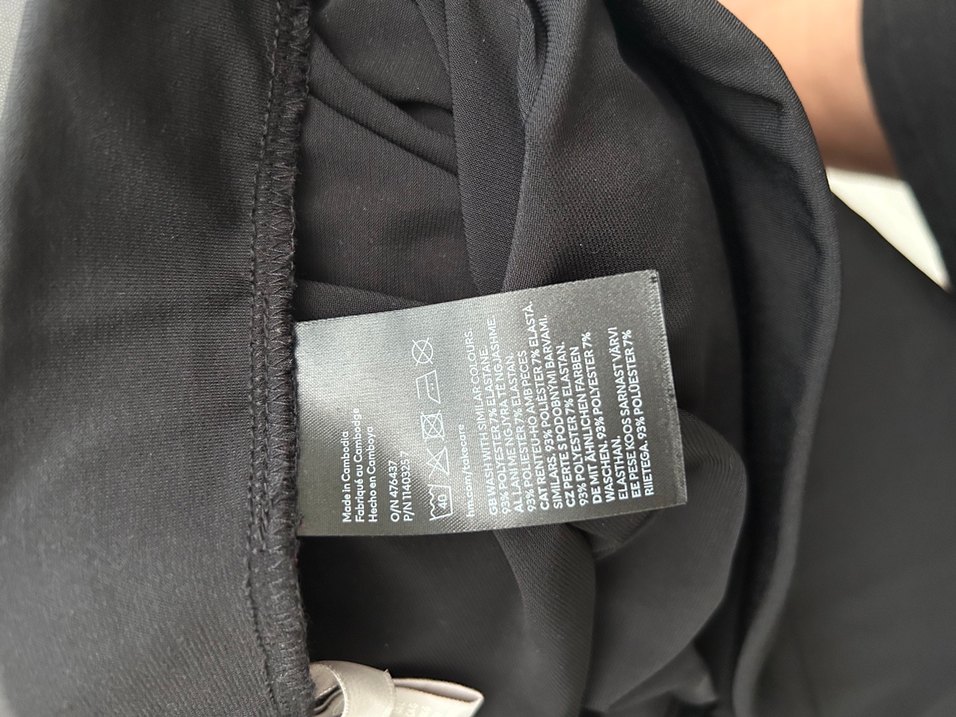 Drapeli Siyah Uzun Hamile Eteği - Görsel 5