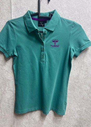 Hummel Turkuaz Polo Yaka Kısa Kollu Tişört
