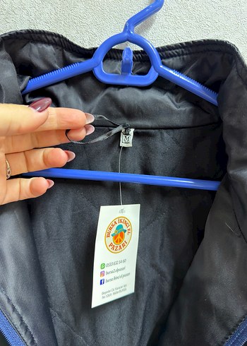 Siyah Düğmeli Erkek bomber Oversize Ceket - Görsel 3