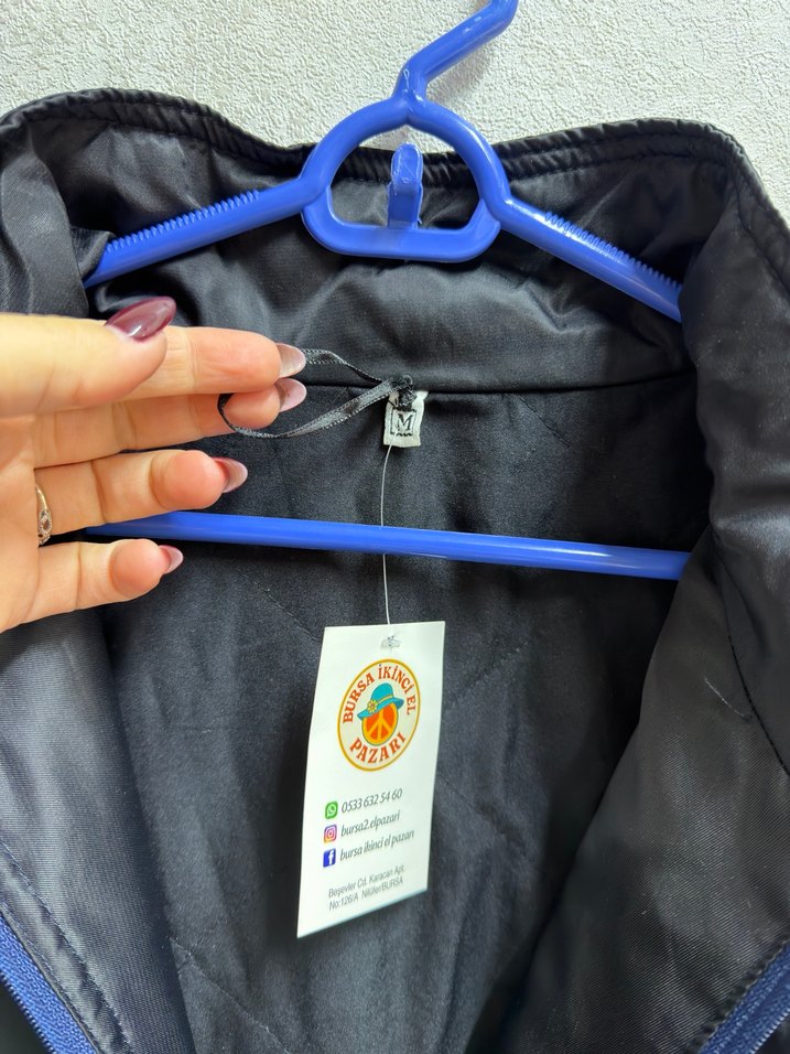 Siyah Düğmeli Erkek bomber Oversize Ceket - Görsel 3