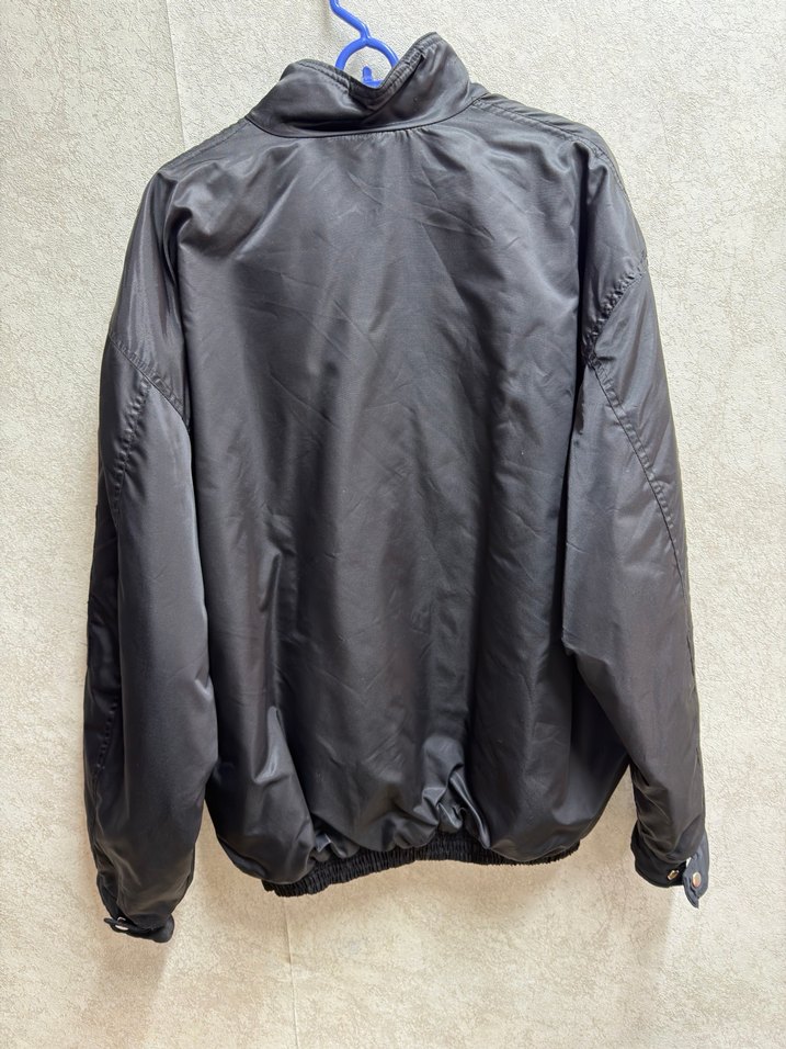 Siyah Düğmeli Erkek bomber Oversize Ceket - Görsel 2