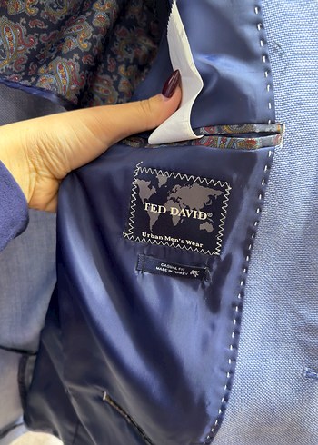 Ted david Erkek Mavi Regular Fit Ceket - Görsel 5