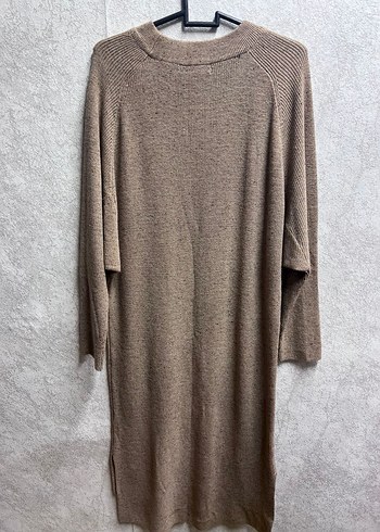 Bej Uzun Kollu Kadın Yün Triko - Görsel 2