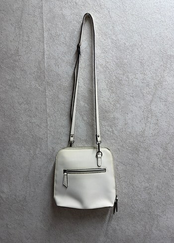 Minimalist Beyaz Deri Kadın Çanta - Görsel 4