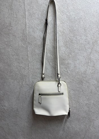 Minimalist Beyaz Deri Kadın Çanta - Görsel 3