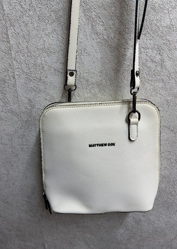 Minimalist Beyaz Deri Kadın Çanta - Görsel 2