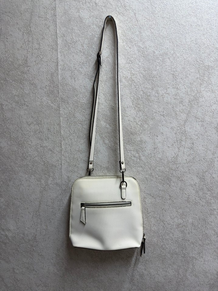 Minimalist Beyaz Deri Kadın Çanta - Görsel 4