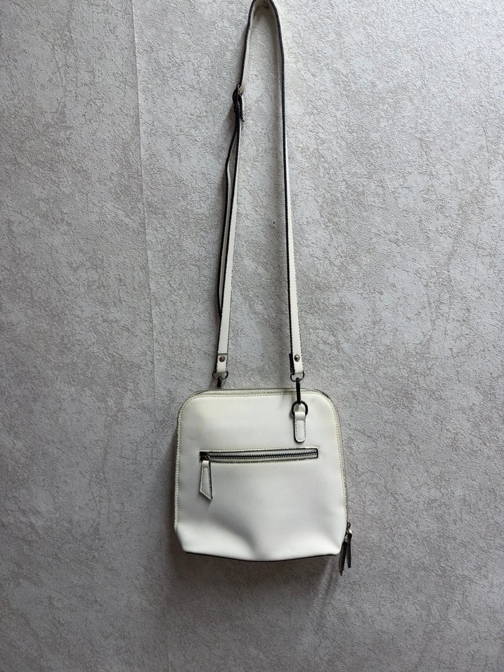 Minimalist Beyaz Deri Kadın Çanta - Görsel 3