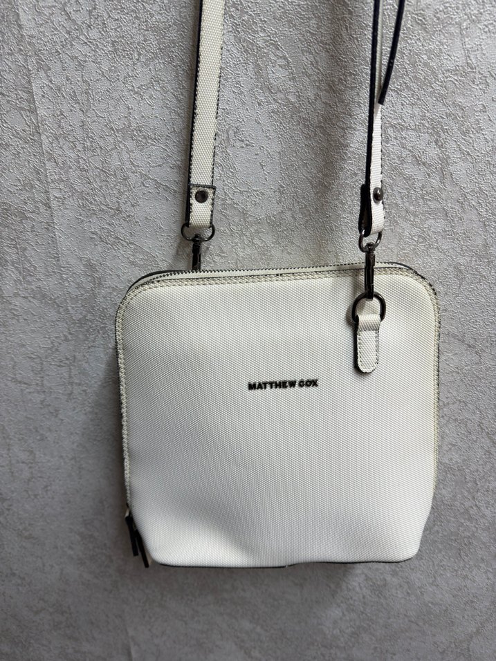 Minimalist Beyaz Deri Kadın Çanta - Görsel 2