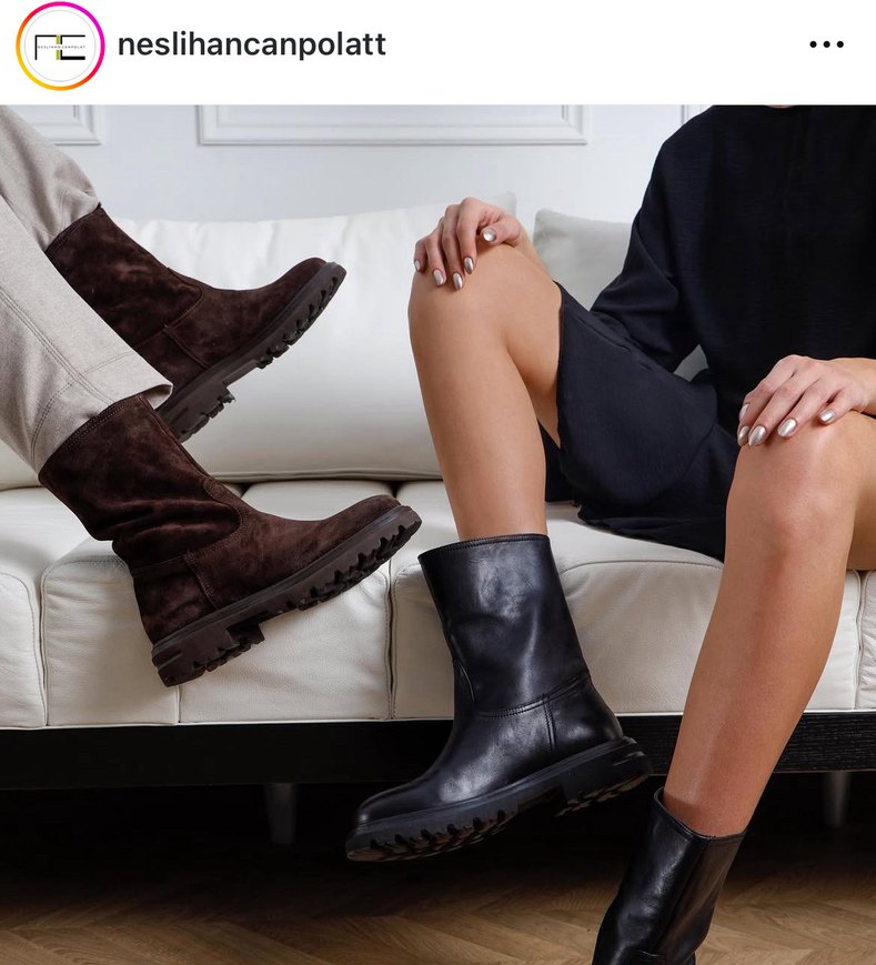 Kahverengi kadın deri bot markayı bilen bilir - Görsel 2