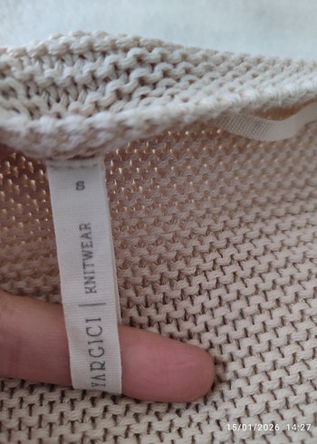 YARGICI Nakışlı Bohem Kadın Hırka Bej - Görsel 3