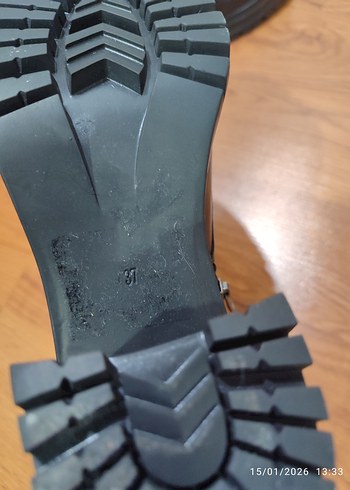 DERİMOD SIFIR hiç kullanılmamış Siyah Goth Topuklu Kadın Bot - Görsel 4