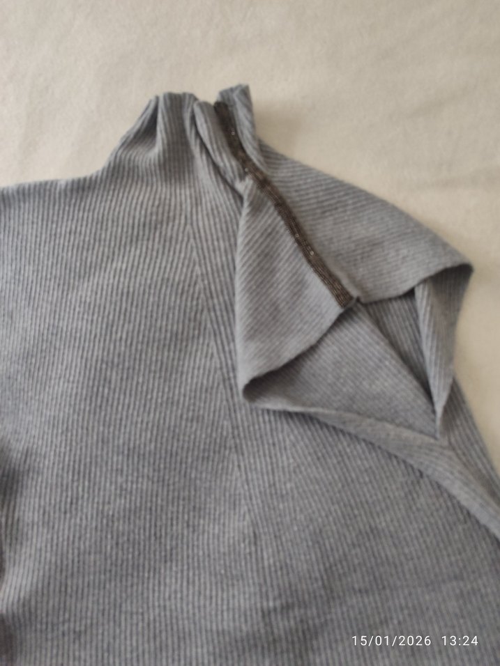 NETWORK Gri Kadın Uzun Kollu Boğazlı Triko Süveter - Görsel 2