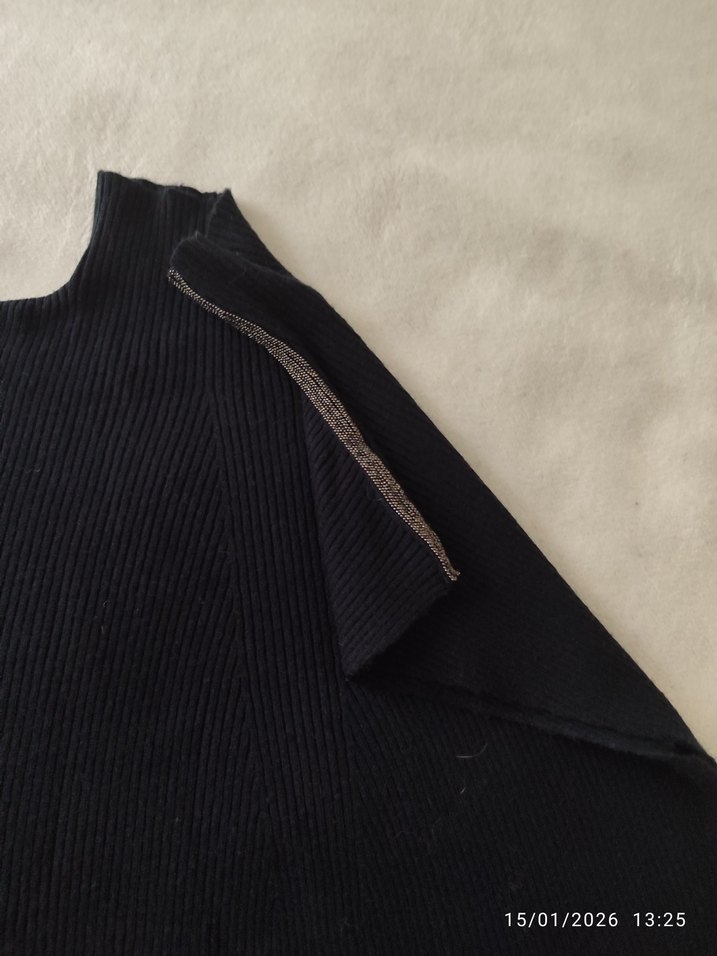 NETWORK Siyah Yüksek Yakalı Kolsuz Triko Elbise - Görsel 2