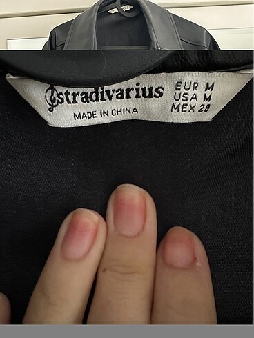 Stradivarius Stradivarius suni deri ceket