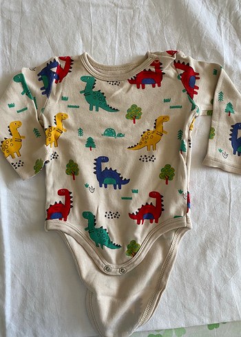 Renkli Nakışlı Uzun Kollu Bebek Body - Görsel 3