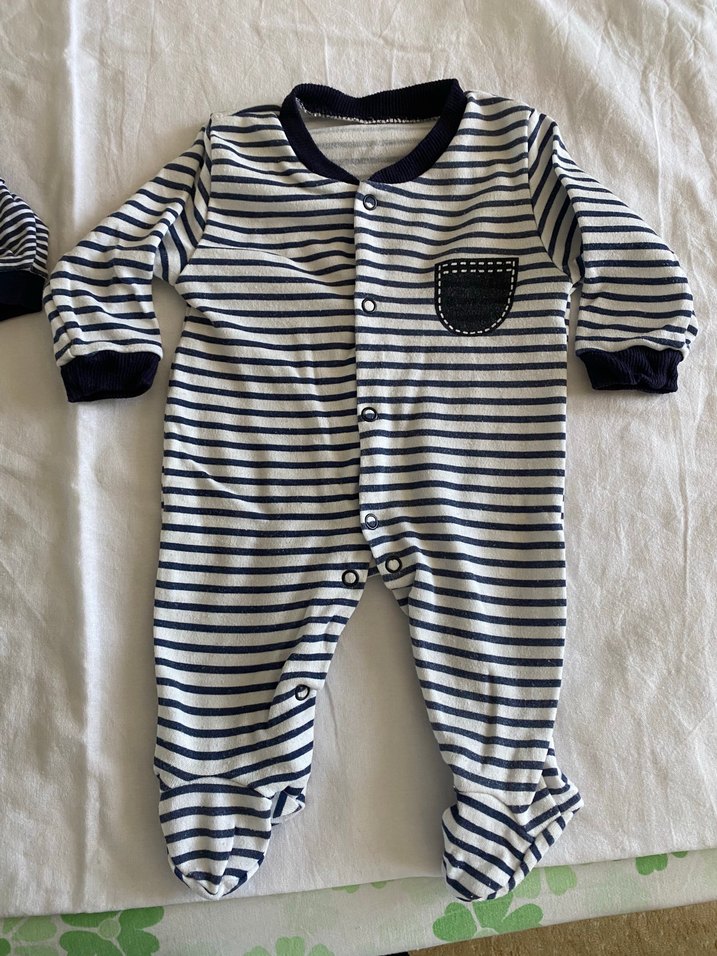 Erkek Bebek İki Parça Tulum Seti - Görsel 3