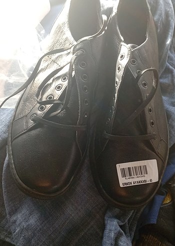 Siyah Goth Erkek Ayakkabı Bağcığı - Görsel 2