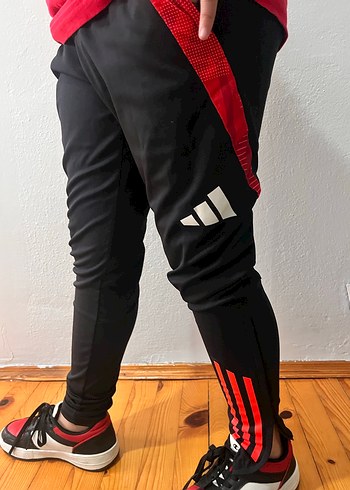 Erkek Kırmızı Siyah Rahat Eşofman Altı - Görsel 5