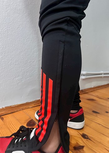 Erkek Kırmızı Siyah Rahat Eşofman Altı - Görsel 4