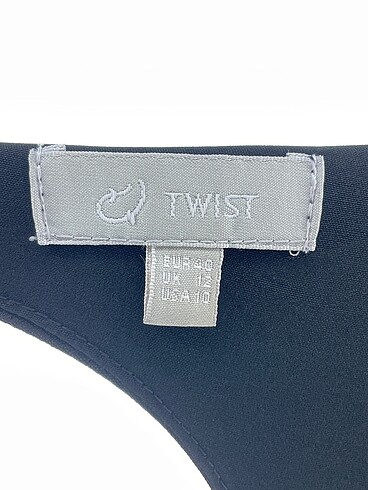 40 Beden siyah Renk Twist Kısa Elbise %70 İndirimli.