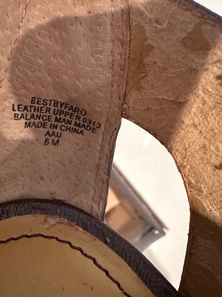 Nine West Kahverengi Deri Topuklu Kadın Ayakkabı sandalet - Görsel 4