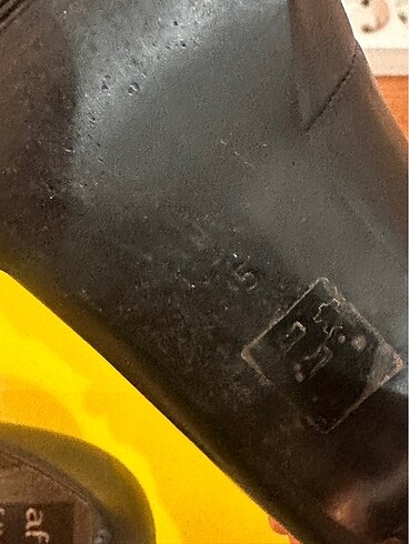 Kadın deri topuklu siyah ayakkabı - Görsel 7