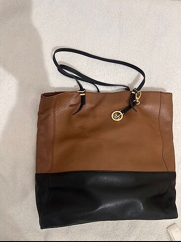 AudreyBrooke tote deri kadın kol çantası