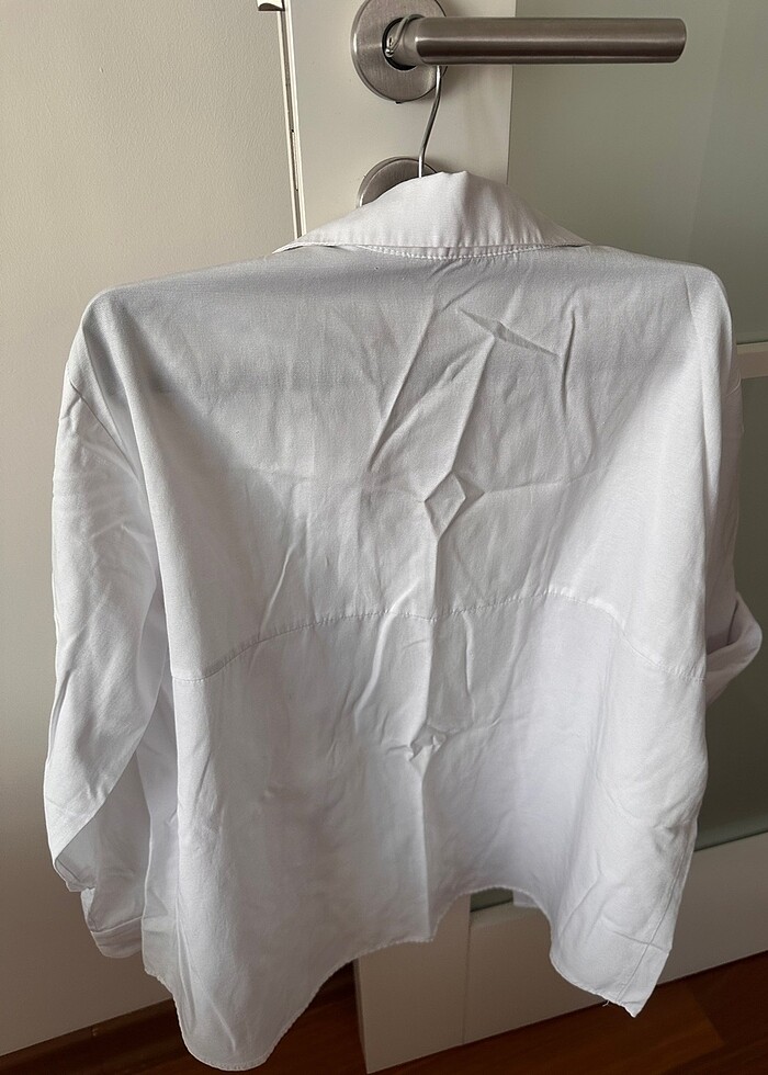 Zara kadın beyaz gömlek - Görsel 4